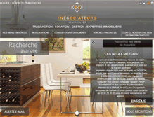 Tablet Screenshot of les-negociateurs.com